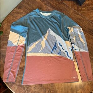 Stoic Lot of 2 Men’s Mountain Graphic Long Sleeve Thermals Medium